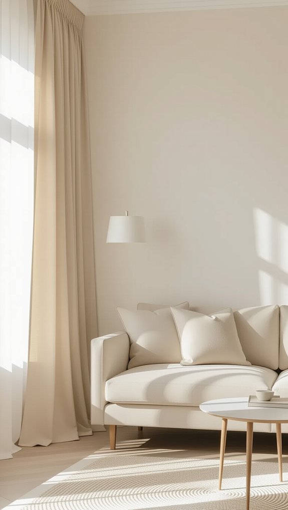 cozy elegance with drapes