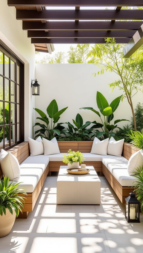 cozy functional outdoor seating