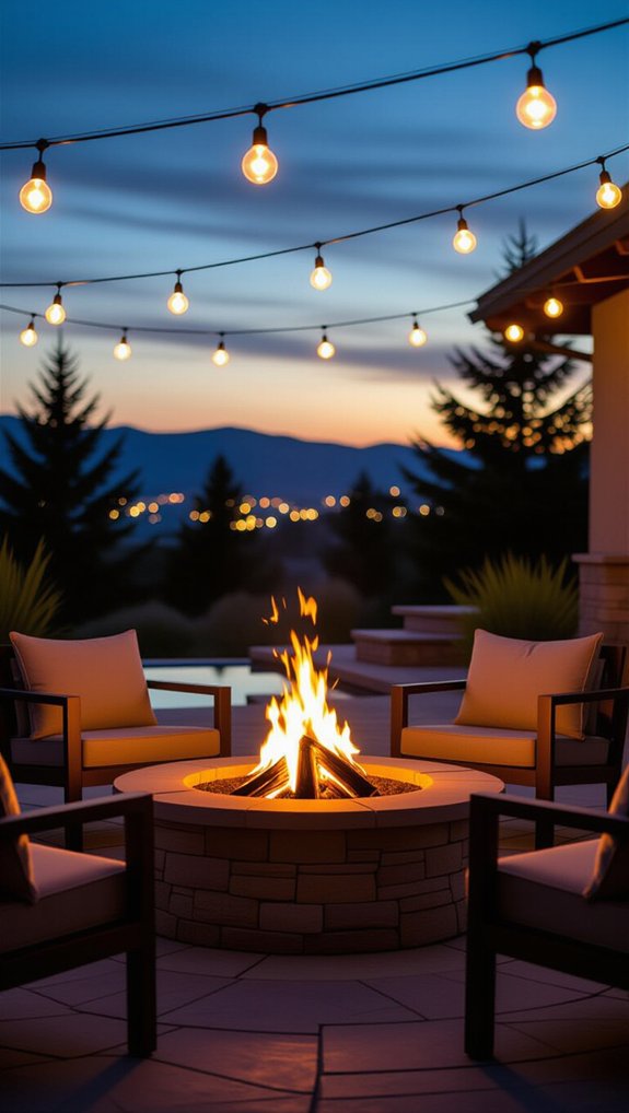 cozy gatherings under lights