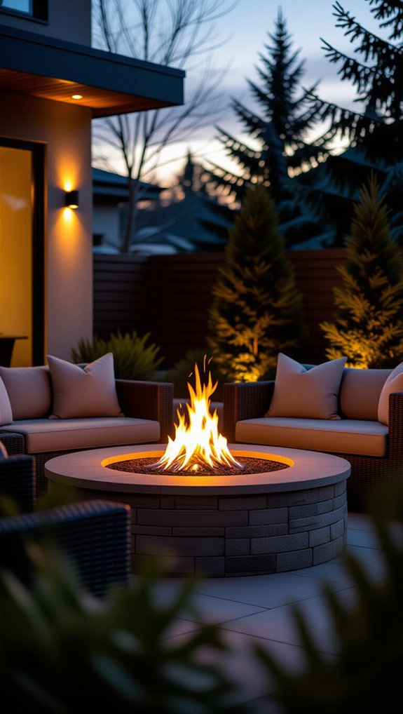 cozy gatherings with fire