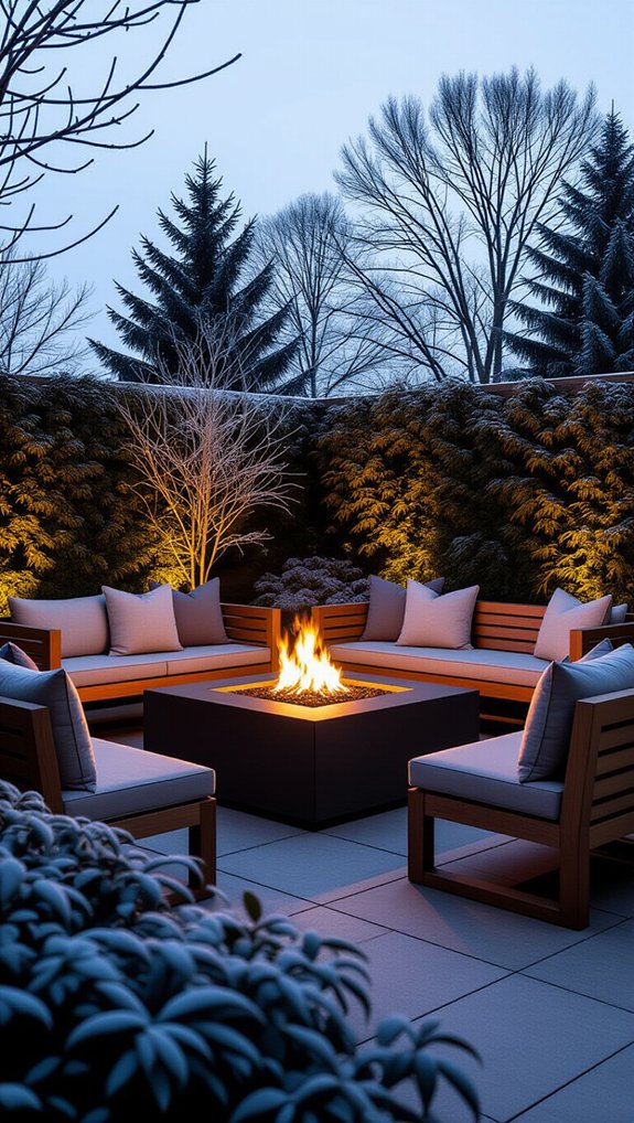 cozy heated outdoor seating