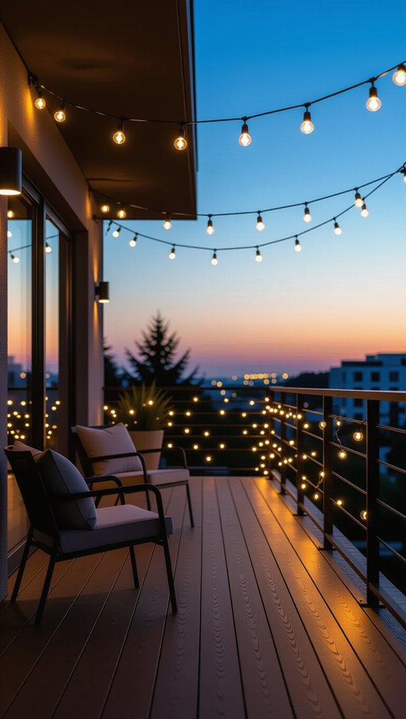 cozy illuminated edge decks