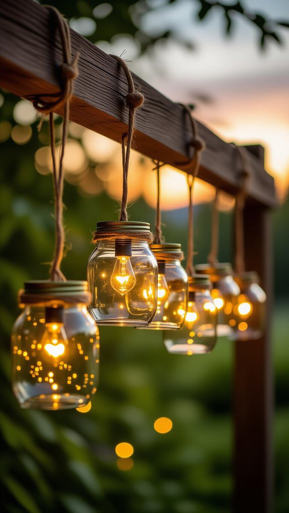 cozy mason jar ambiance