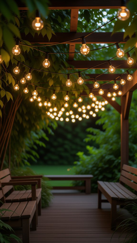 cozy outdoor light canopy