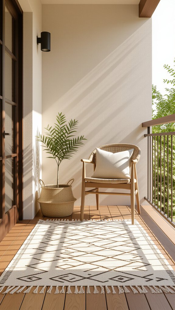 cozy outdoor rug transformation