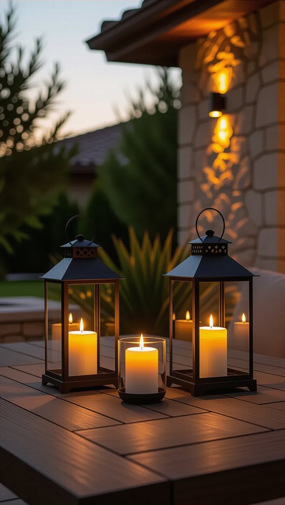 cozy patio lighting options