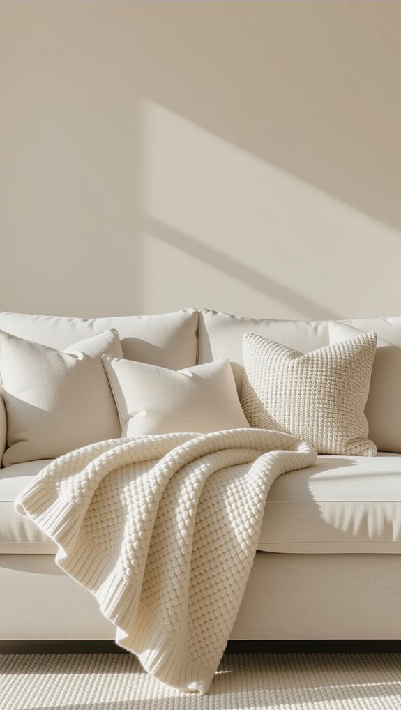 cozy throws and pillows