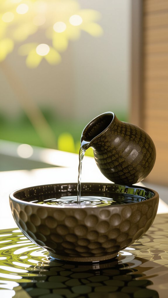 creative pottery water feature