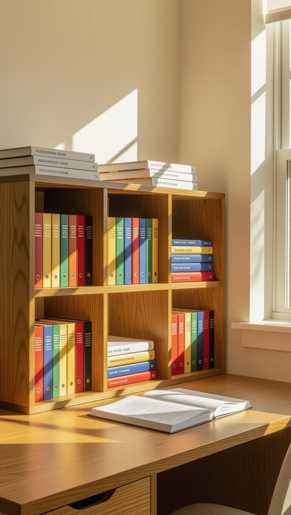 customizable desk hutch organization