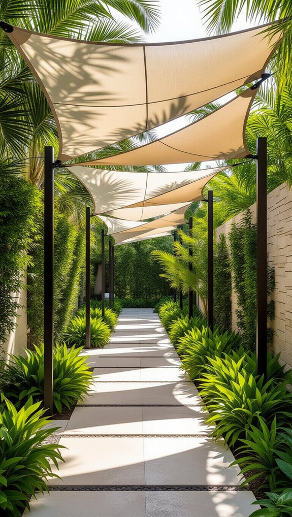 durable colorful shade sails