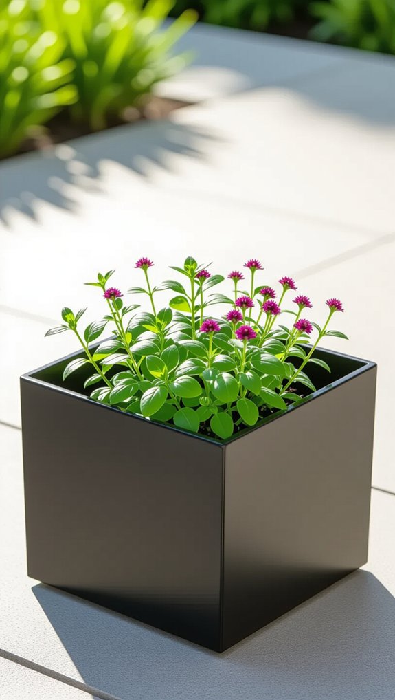 durable versatile metal planters