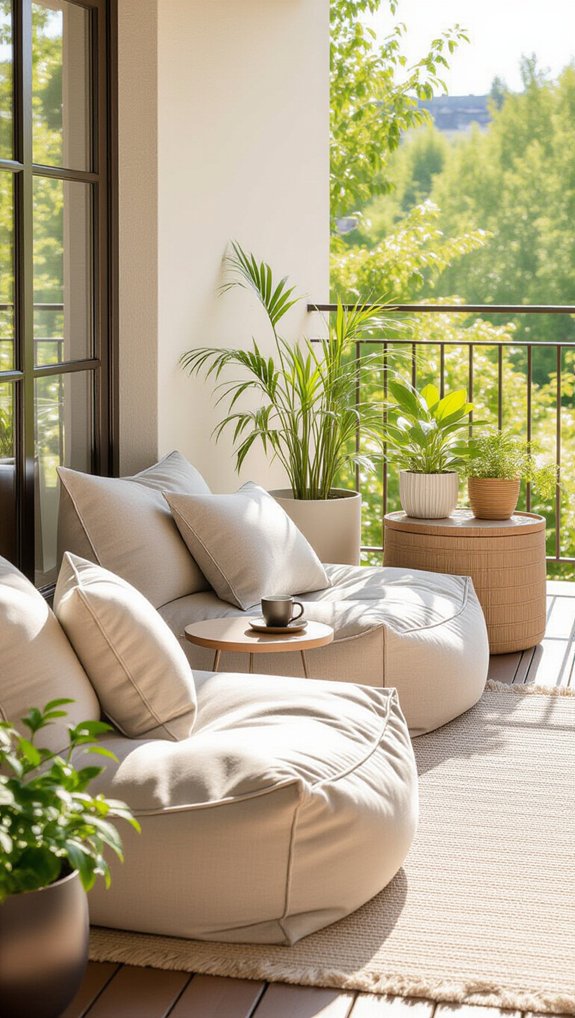 flexible colorful outdoor seating