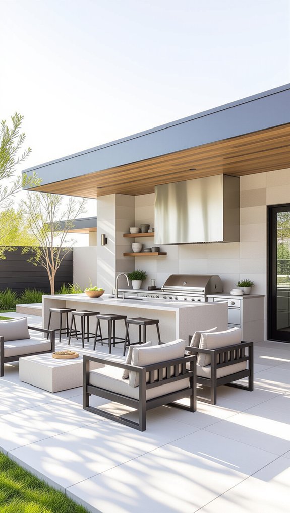 inviting outdoor entertainment space