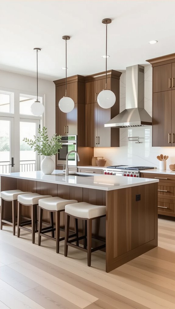 island kitchen with seating