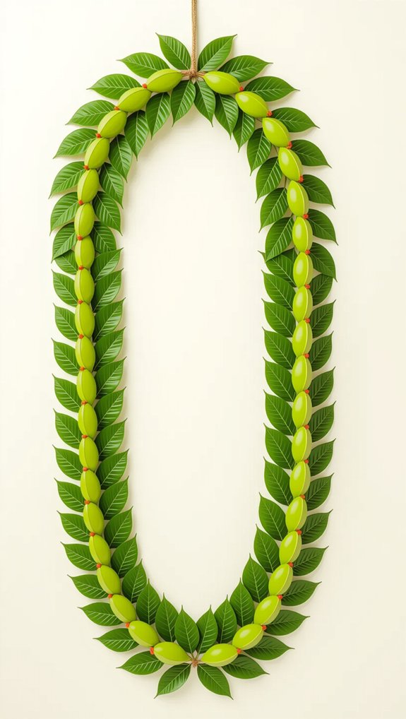 leaf garland eco decor