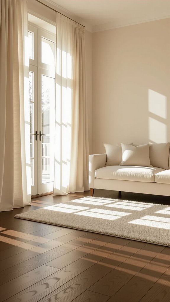 light walls dark floors