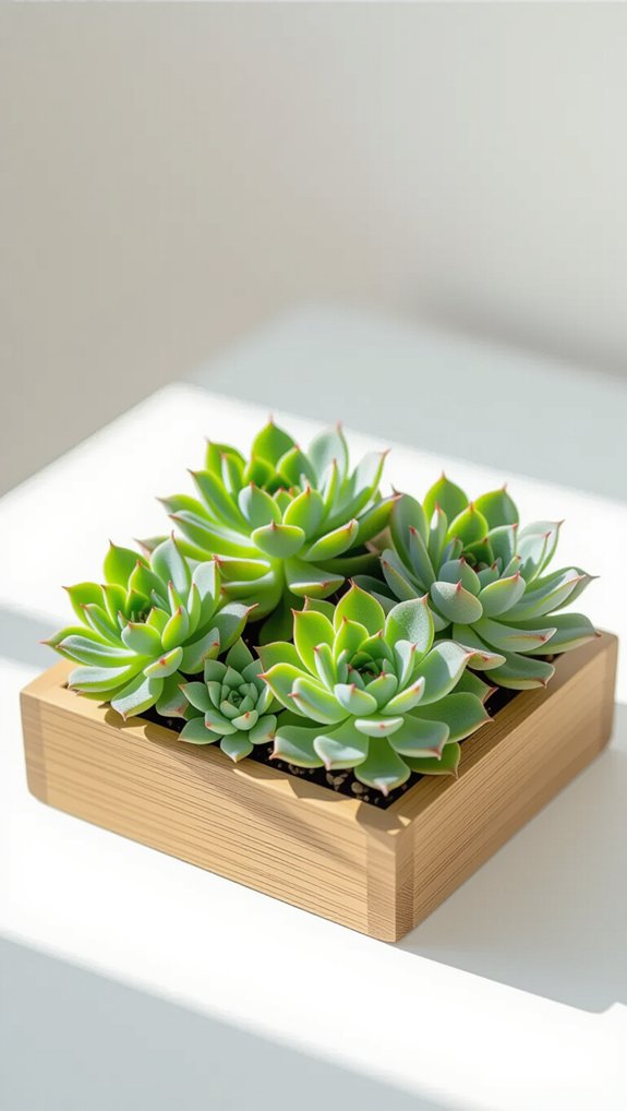 living art with succulents