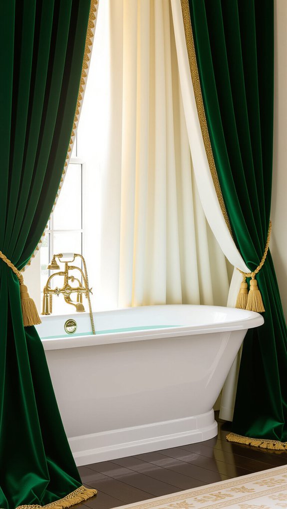 luxurious fabric draping elegance