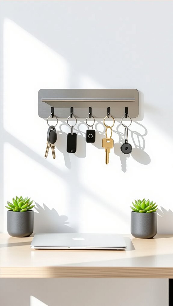 magnetic hooks for organization