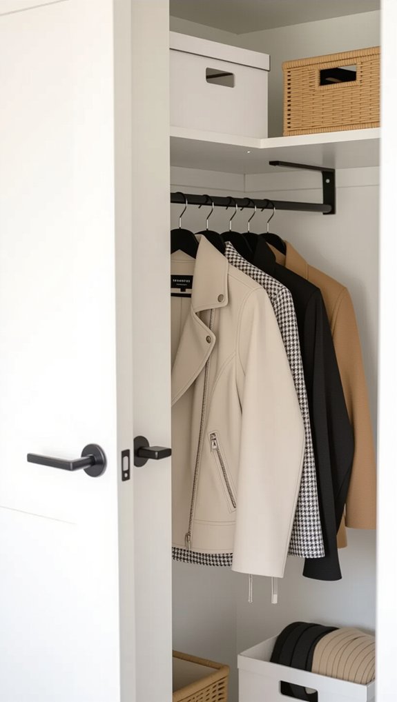 maximize closet door storage