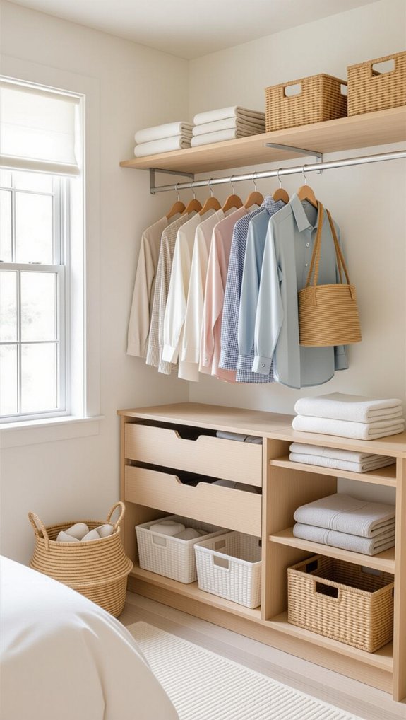 maximize small closet space