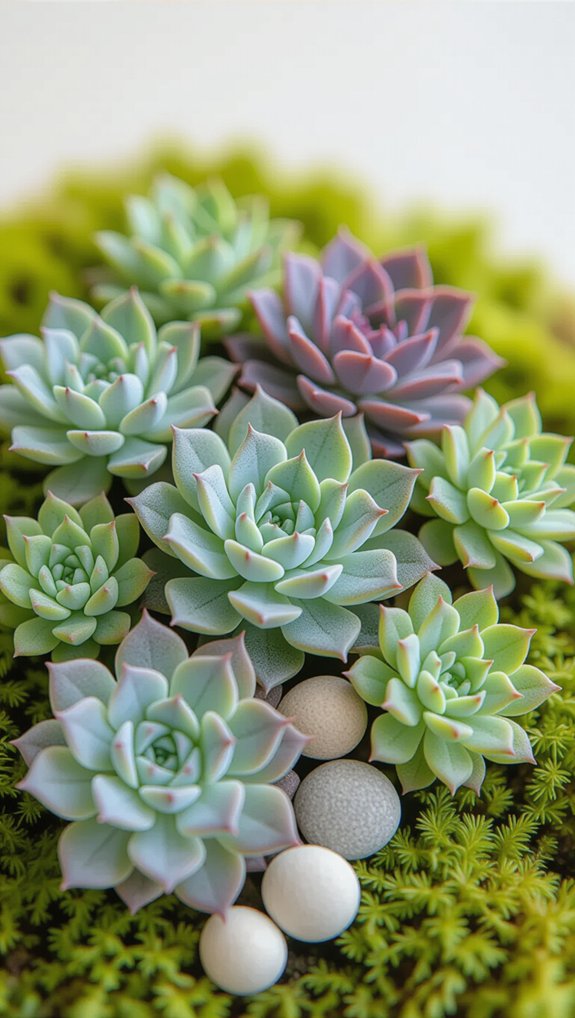 mini succulent forest creation