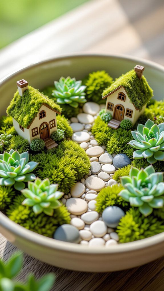 miniature fairy garden creation