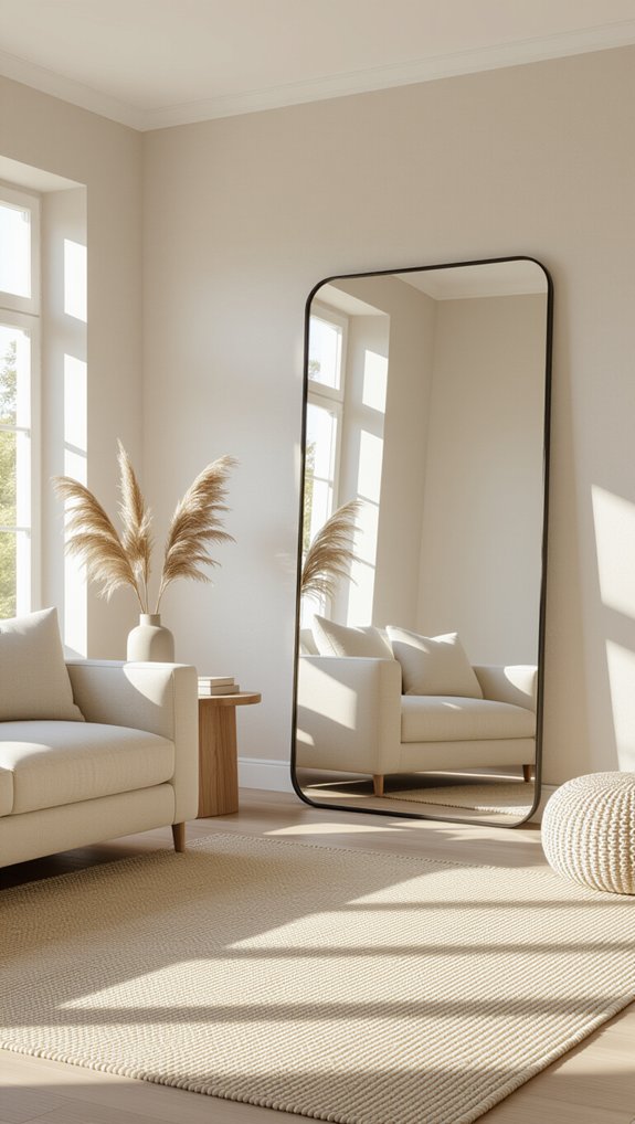 16 Beige Living Room Ideas for a Stylish and Cozy Space 9 mirrors brighten cozy spaces