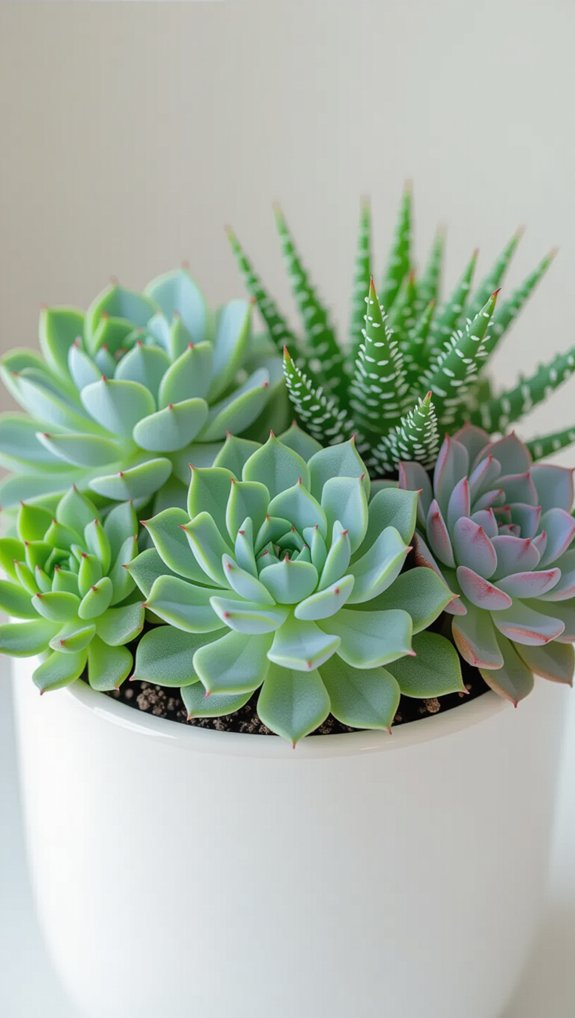 mixing succulent textures harmoniously