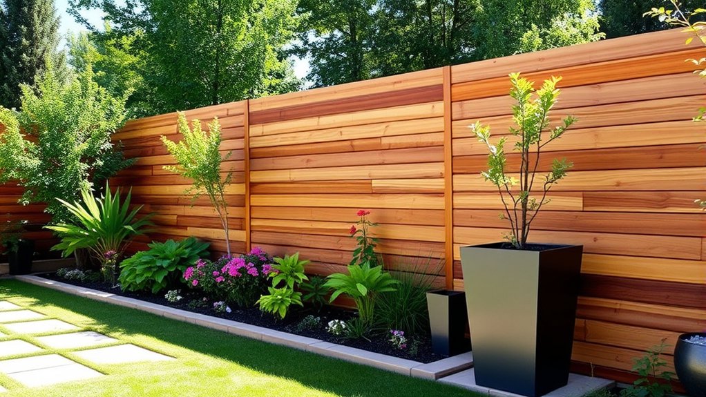 modern garden fence designs