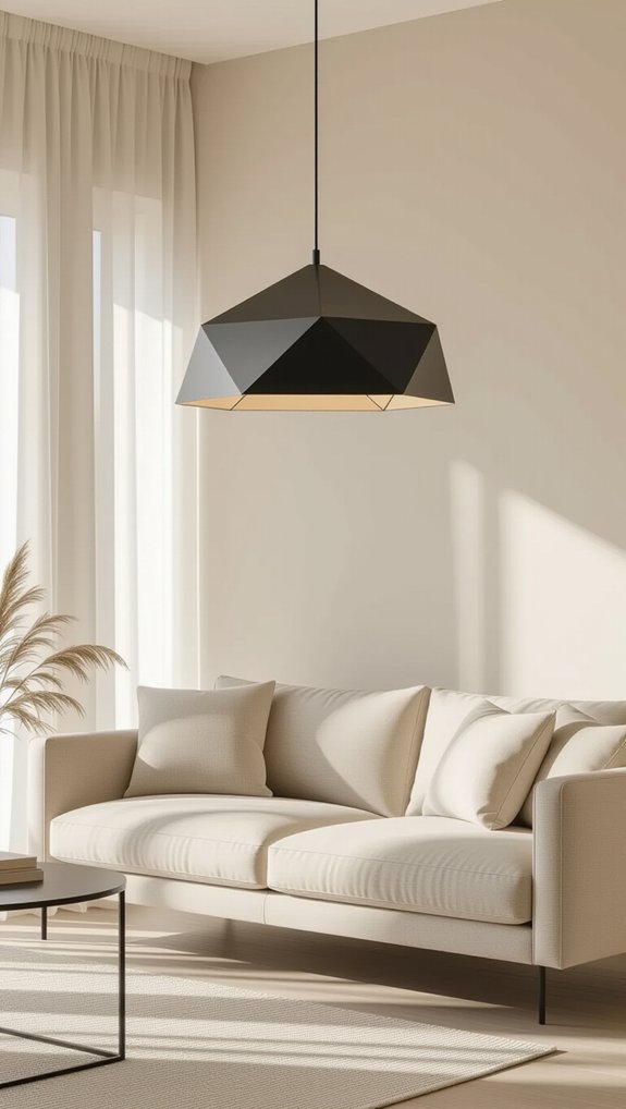 modern lighting enhances elegance