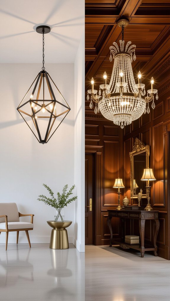 modern or traditional chandeliers