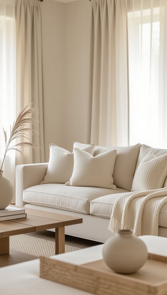 16 Beige Living Room Ideas for a Stylish and Cozy Space 11 monochrome beige decor tips