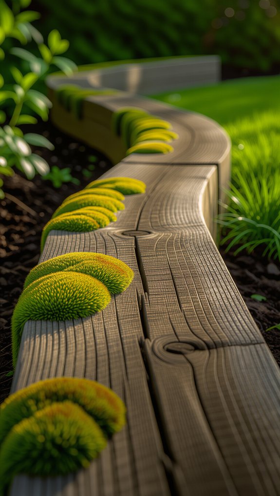 moss covered wood elegance