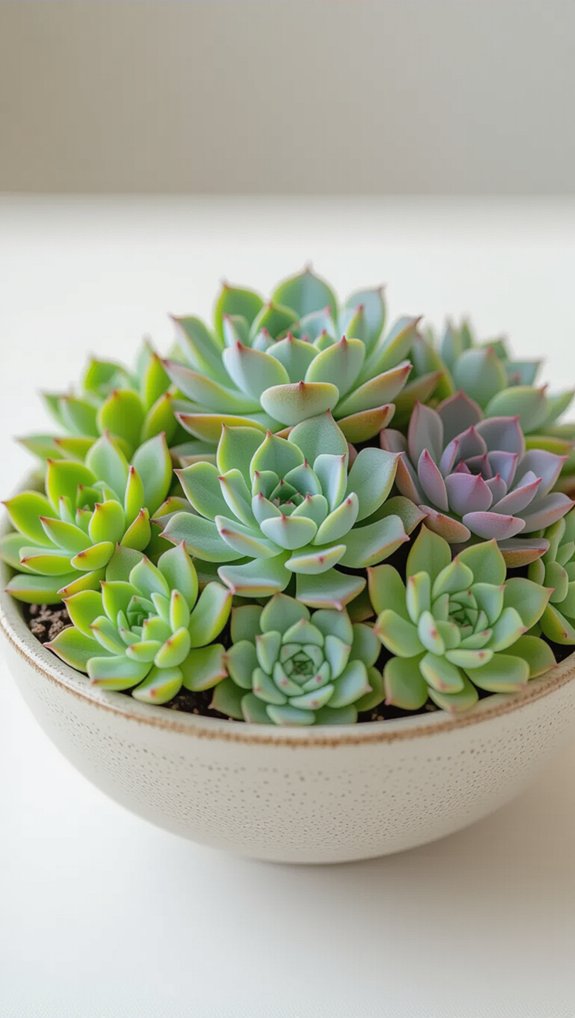 mounded succulent centerpiece creation