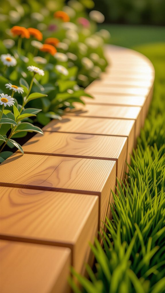 natural rot resistant garden edging