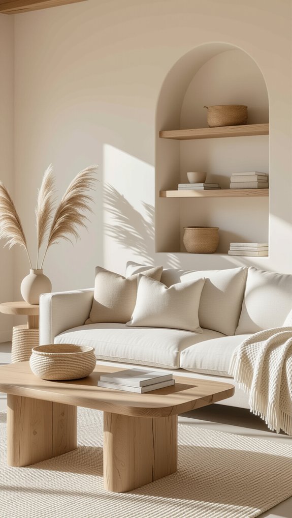 natural wood accent pieces