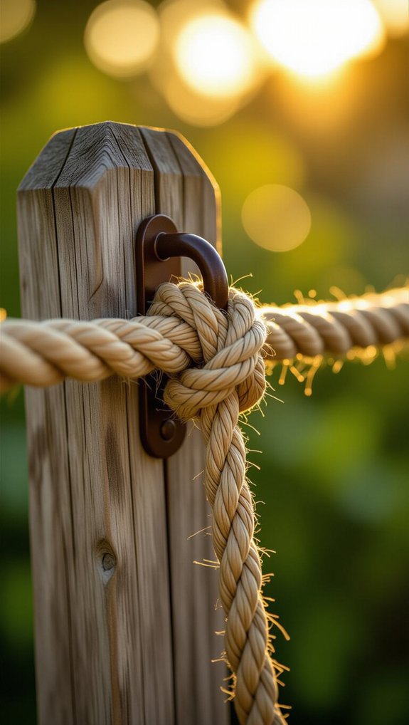 nautical rope fence design