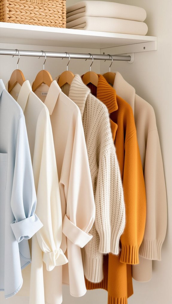 organized seasonal clothing storage