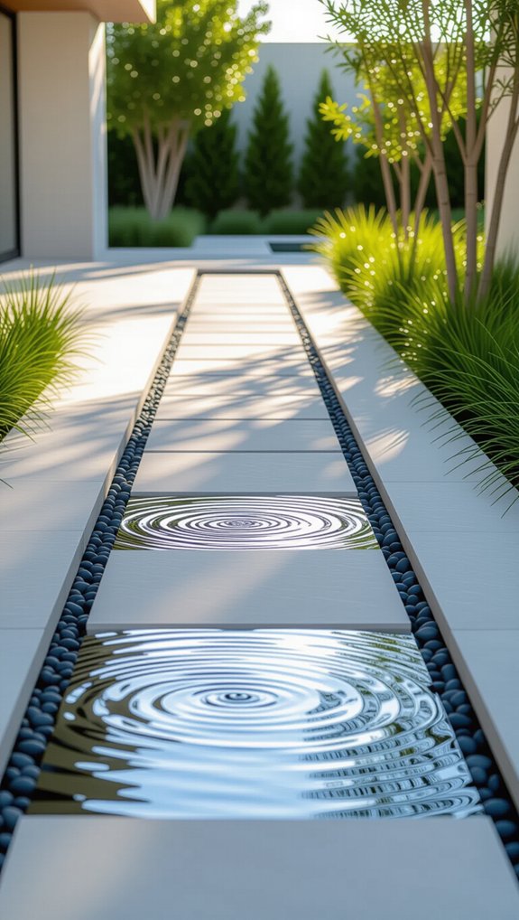 paver stone water drainage