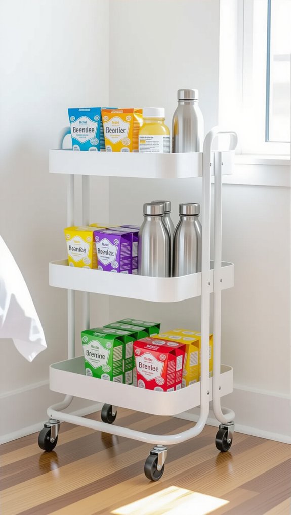 rolling cart for organization