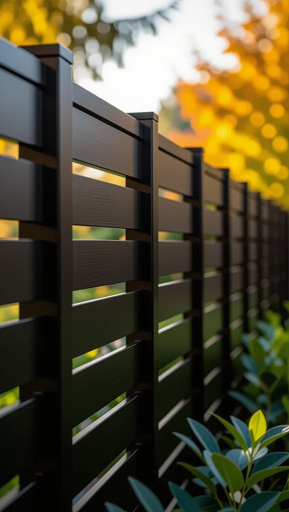 rust resistant modular metal fence