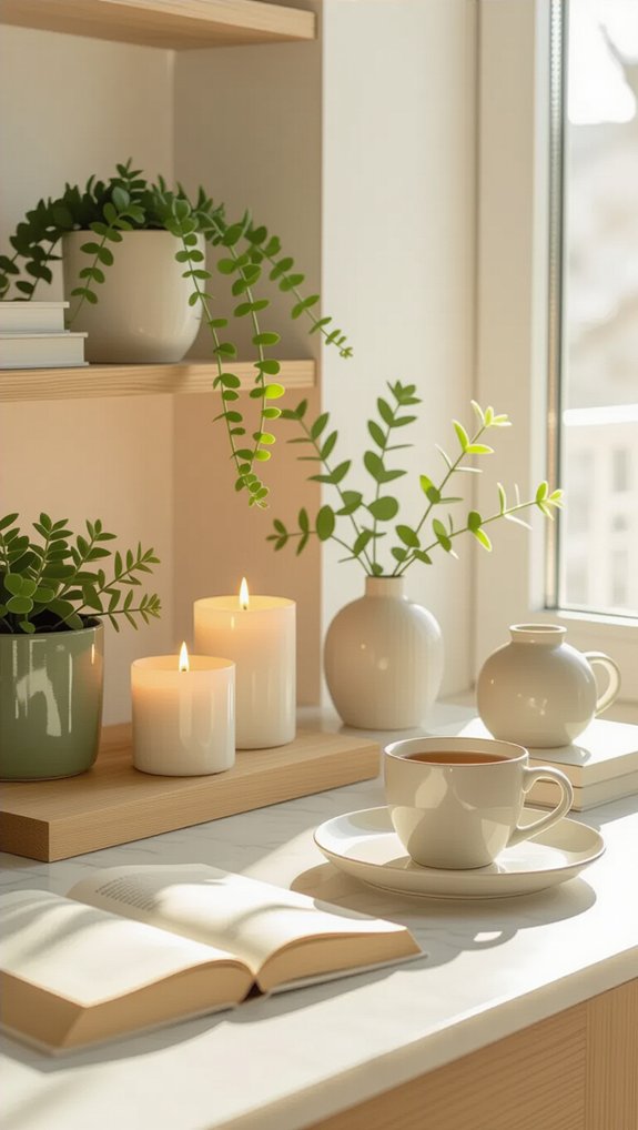 scented candles enhance ambiance