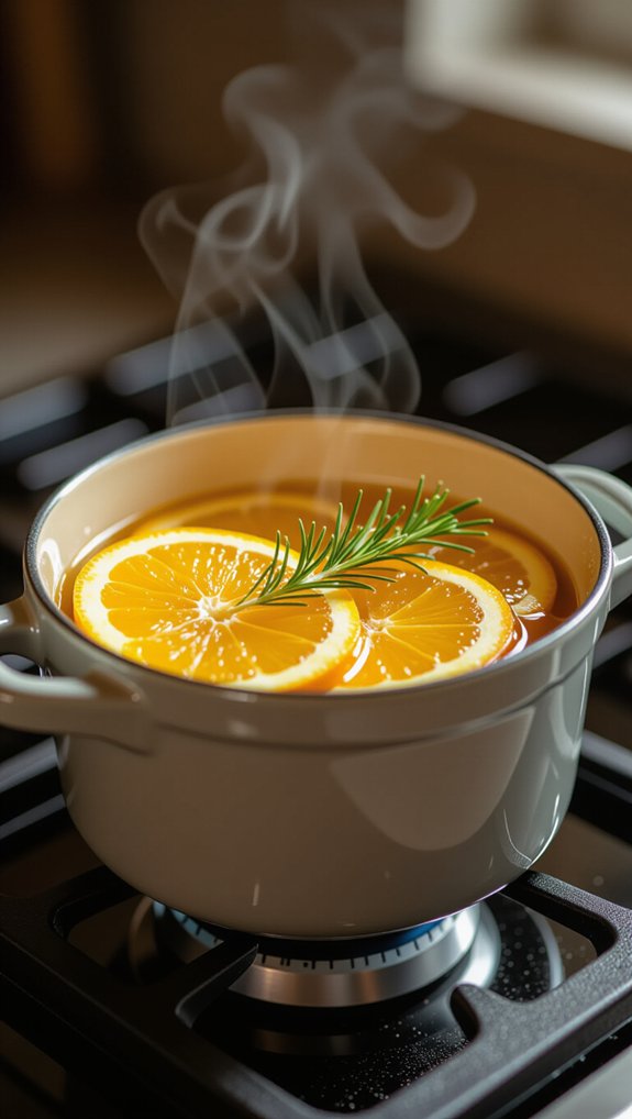 simmer citrus and herbs