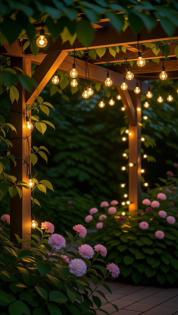 18 Outdoor String Lighting Ideas for Stunning Ambience 8 solar lights for convenience