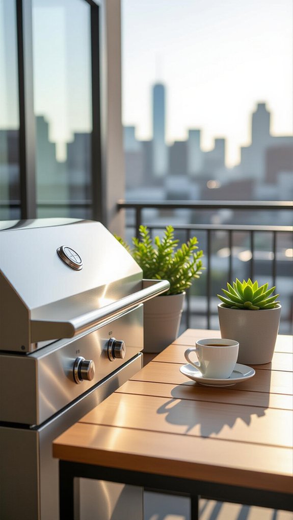 space saving outdoor cooking