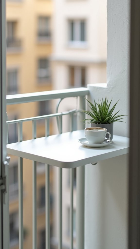 space saving wall mounted tables