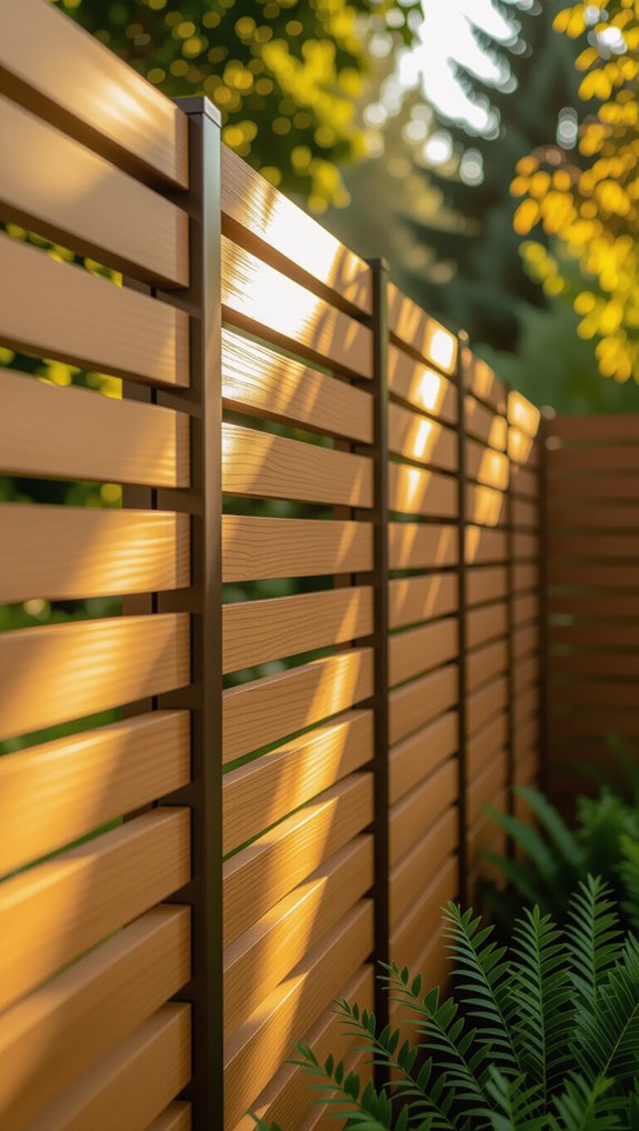 stylish airy privacy fence