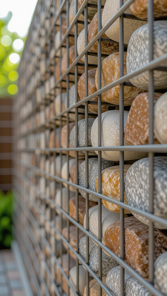 stylish and sturdy gabion fence