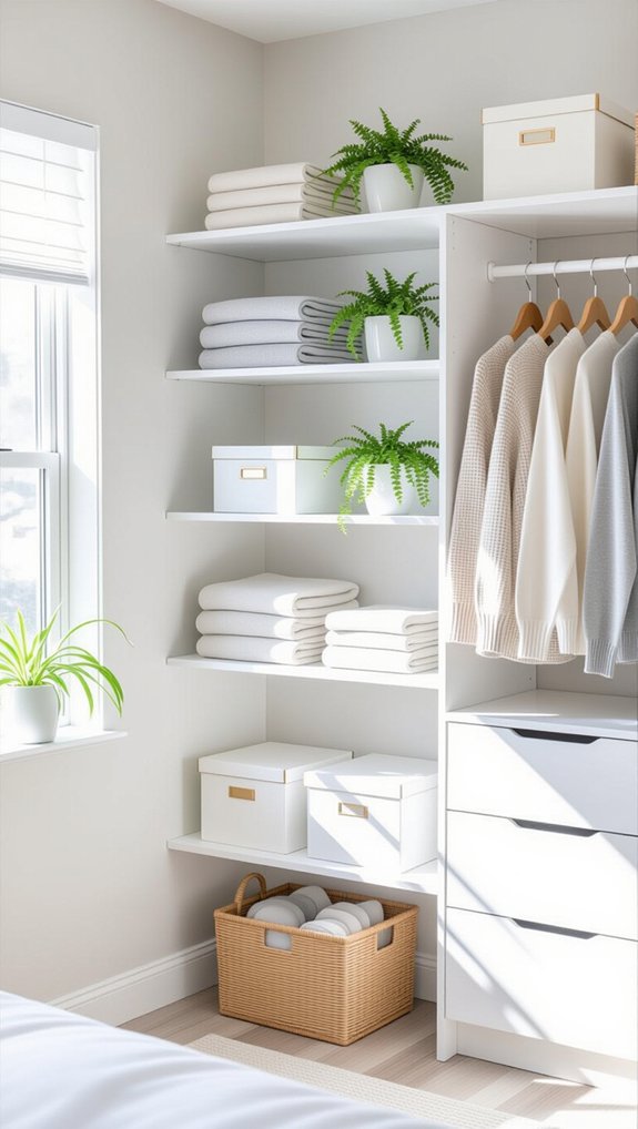 stylish functional floating shelves